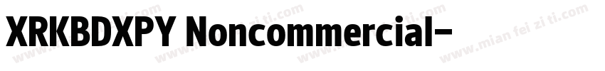 XRKBDXPY Noncommercial字体转换